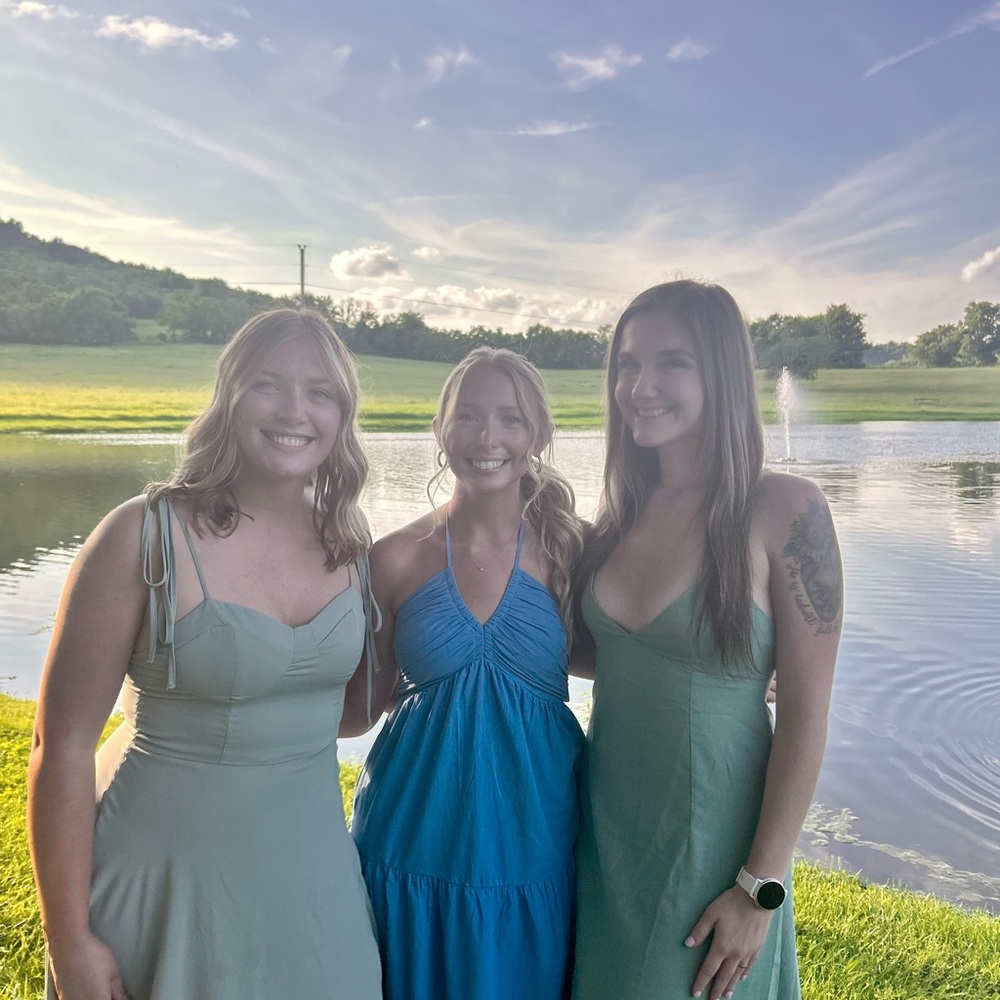 Peppermayo Green and Blue Sleeveless Maxi Sundress